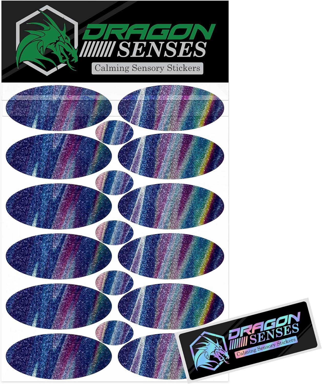 Dragon Senses Calm Strips for Anxiety Sensory Stickers, Textured Stickers with Enhance Sensory Soothing & Calming Effect for Special Needs