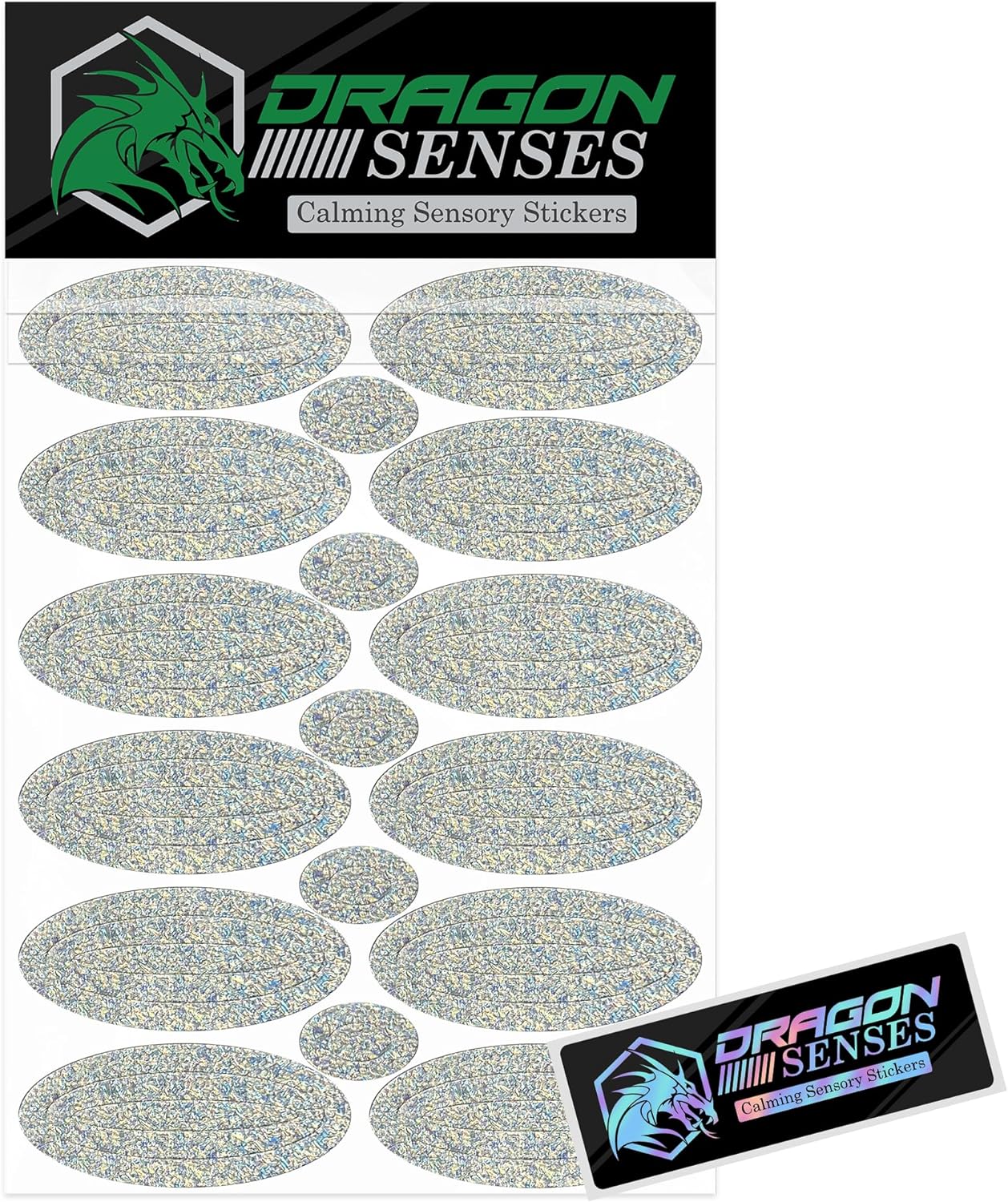 Dragon Senses Calm Strips for Anxiety Sensory Stickers, Textured Stickers with Enhance Sensory Soothing & Calming Effect for Special Needs