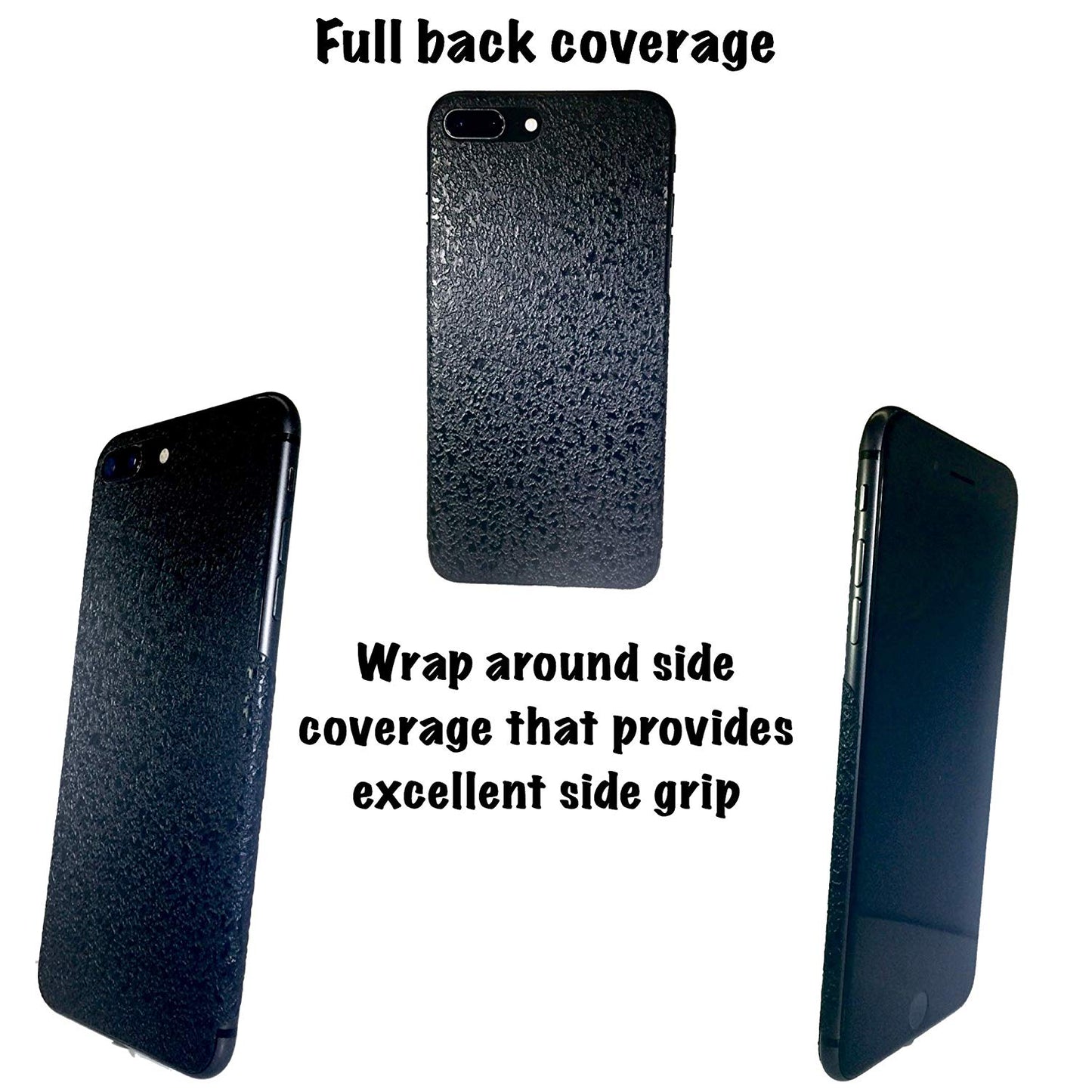 iPhone 8 Plus / 7 Plus Minimalist Grip Tape (Black)