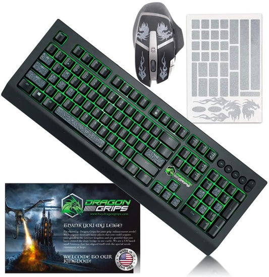 Gaming Keyboard Grips 35pc Set by Dragon Grips
