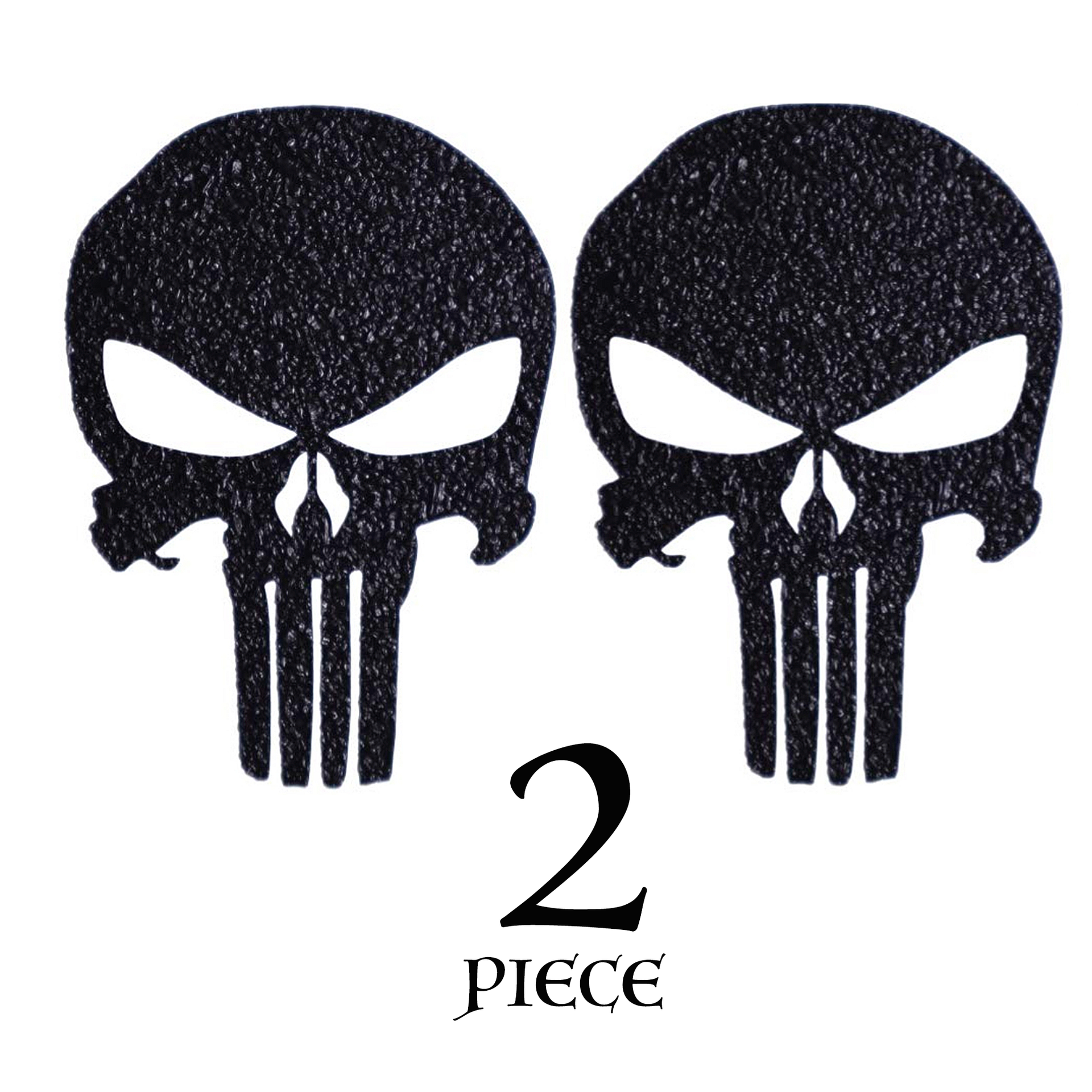 Punisher Skull Grip Tape Decal  Black (2-pack) – Dragon Grips