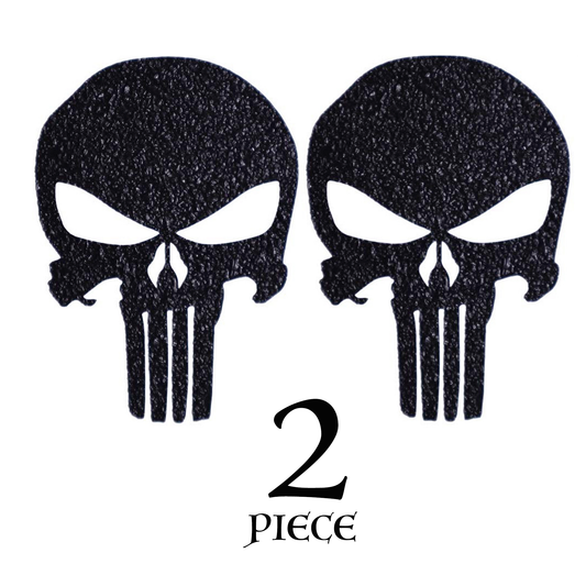 Punisher Skull Grip Tape Decal | Black (2-pack)
